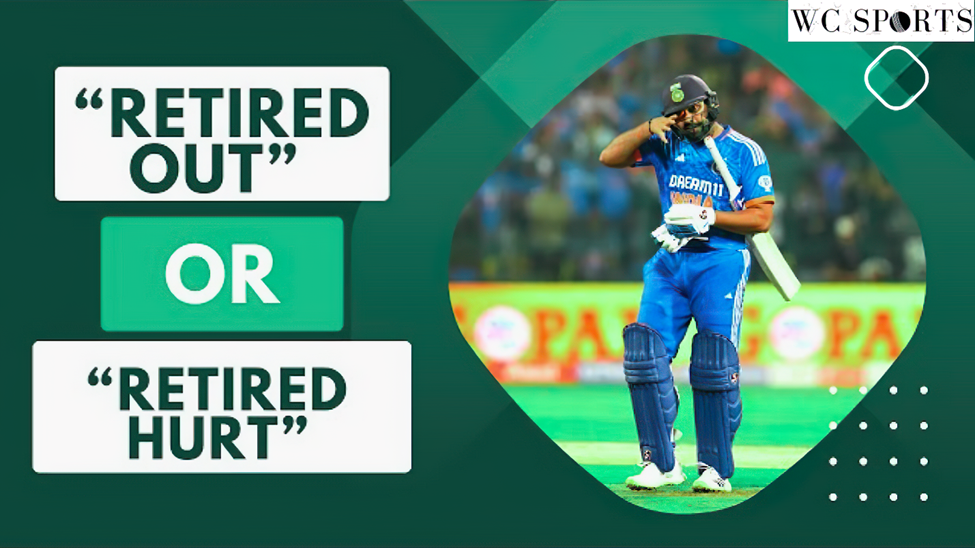 What is Retired Out and Retired Hurt in Cricket?
